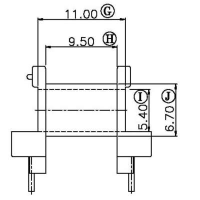 EE-1901-1/EE19卧式(5+5P)支点加高