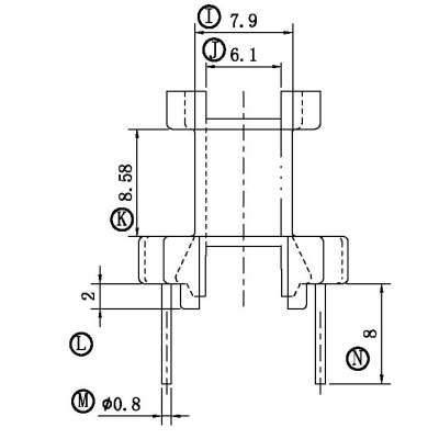 EI22-8P-TH/EI-2201立式(4+4P)