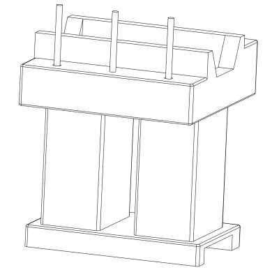 SR-UU-2504/UU-25立式单槽双孔(3)PIN