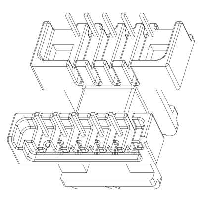 SR-EF-2509/EF-25卧式单槽(5+5)PIN