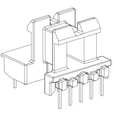 SR-EE-2205-1/EE-22卧式(5+4)PIN