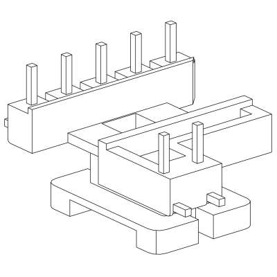 SR-EE-1307/EE-13卧式(2+5)PIN