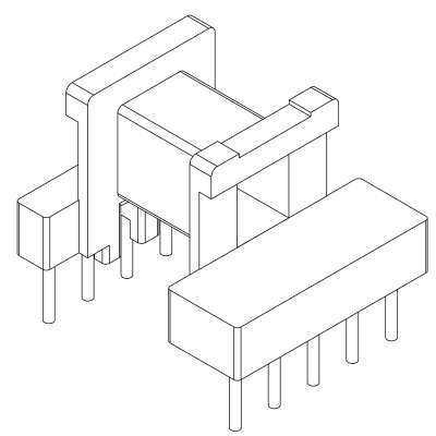 SR-EE-1609/EE-16卧式单槽(5+5)PIN