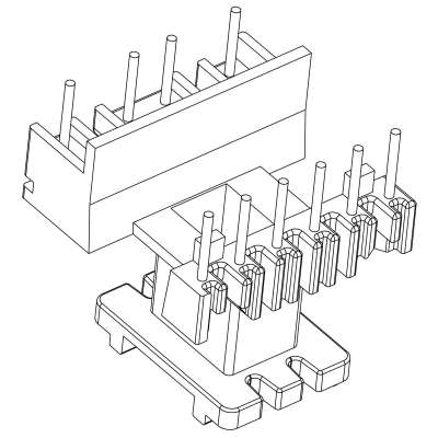 SR-EE-1628/EE-16加宽立式(6+4)PIN