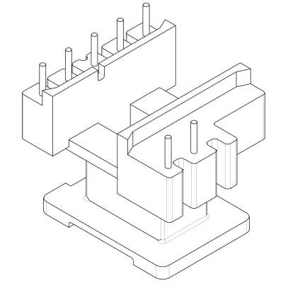 SR-EE-1927/EE-19立式(5+2)PIN