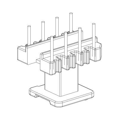 SR-EI-1907/EI-19立式单槽(4+4)PIN