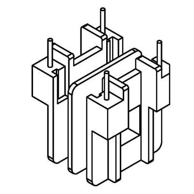 JS-2530/EE25卧式(2+2PIN)双槽电木