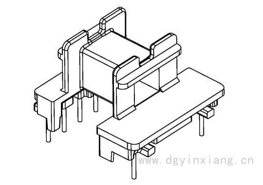 YX-EE1926/EE19卧式(6+2PIN)