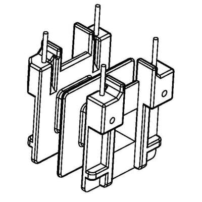 HX-2521-1 EE25卧式双槽小中孔(2+2P)