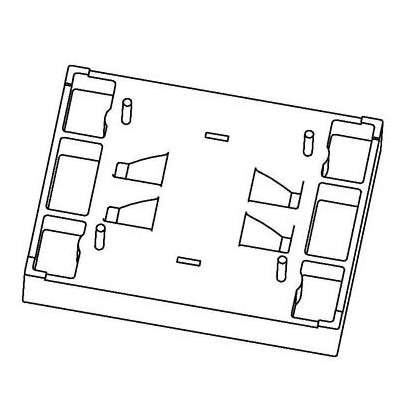 HX-B018B 35X45X7.5(0.7X3.2方孔)底座