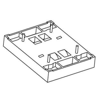 HX-B021-3 45X35X7.5底座 3.2X1.3方孔