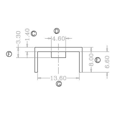 HX-B050 15X13.5 U型底座