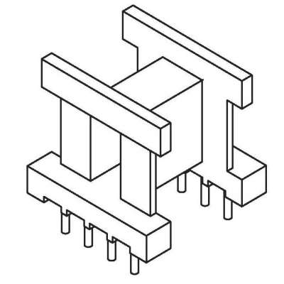 ZS-1302 卧式EE-13(4+4)PIN