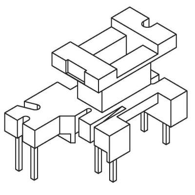 ZS-1313 卧式EE-13(3+2+2)PIN