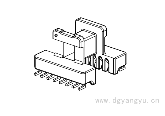 Y-S1601 EE16卧式8+8 L PIN