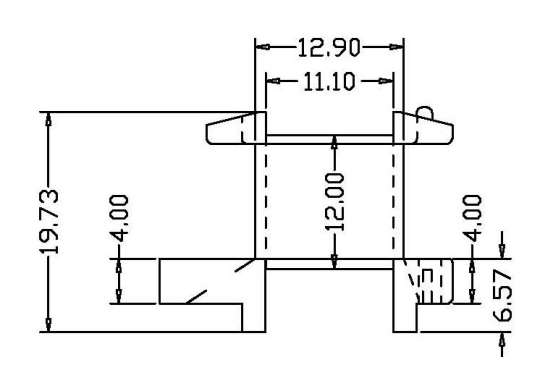 YX-EE28/EE28立式加宽(5+5PIN)