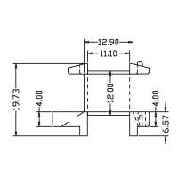 YX-EE28/EE28立式加宽(5+5PIN)