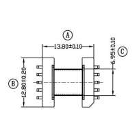 BC-027-2 EEM-12.7卧式(5+5PIN)