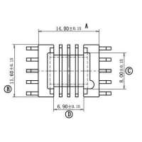 BC-1301-3 EPC-13卧式(5+5PIN)