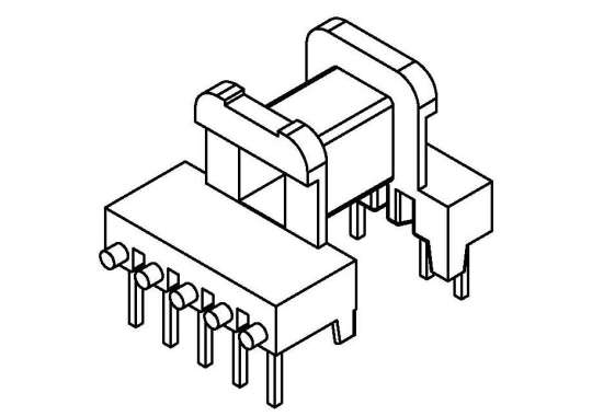 EE-1606/EE-16卧式(5+5PIN)单边加宽