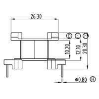 PQ-3220-1/PQ-32立式(6+6PIN)