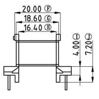 ER-2821-1/ER-28卧式(6+6PIN)