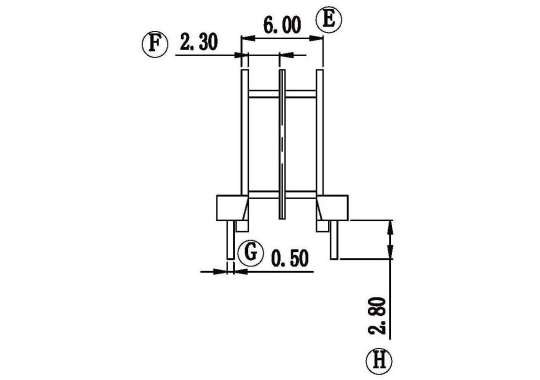 EOP-9.5/EOP-9.5卧式双槽(4+4PIN)