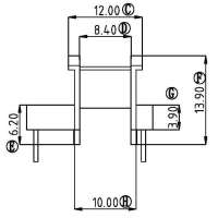 EE-1608-1/EE-16卧式(5+5PIN)