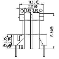 EE-1307/EE-13卧式(2+2PIN)