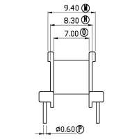 EE-1013-1/EE-10卧式(4+4PIN)