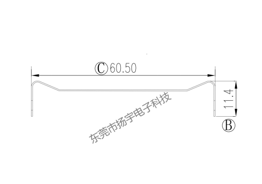 Y-C061 ETD54 CLIP QX 铁夹