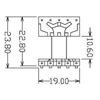 EE-1907-1/EE-19卧式加宽(5+5PIN)