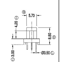 HXL-EE8.3 EE8.3双槽卧式3+3针