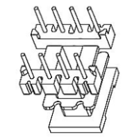 HXX-EE10双槽立式 EE10双槽立式4+4针