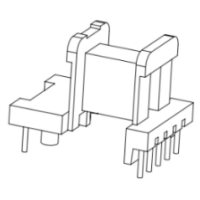 HXB-EE1308-1X EE13安规卧式5+2针