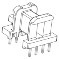 HXB-EE1311-1 EE13安规卧式4+2+2针