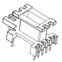 HXB-EI1346 EE13加宽安规立式5+1+2针