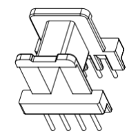 HXE-EE13-4 EE13卧式4+4针
