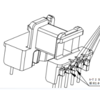 HXB-EE1626 EE16 安规卧式5+2针
