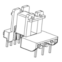 HXB-EE1657 EE16 EE1608加宽安规卧式5+3针