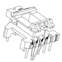 HXB-EI1606 EE16 EE1608加宽安规立式5+1+2针