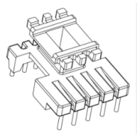 HXB-EI1622 EE16 EE1608加宽安规立式6+5针