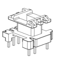 HXB-EI1633 EE16 EE1608加宽立式5+3针
