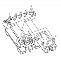 HXB-EI1662 EE16 EE1609加宽安规立式5+2+2针