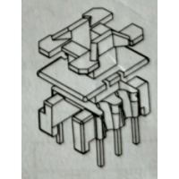 HXP-1606-1 EE16双槽立式3+3针