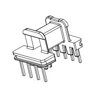 HXP-1614 EE16安规卧式4+4针