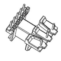 HXX-EE1623 EE16 EE1608加宽安规卧式5+3针