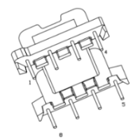 HXB- EFD2003 EFD20直插卧式4+4针