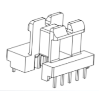 HXB-EE2217 EE22 EE2209加宽安规卧式5+4针