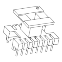 HXB-EI2514 EE25 立式5+8针